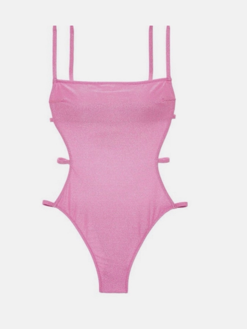 PINK Victoria's Secret Pink One-Piece Cutout Swimsuit